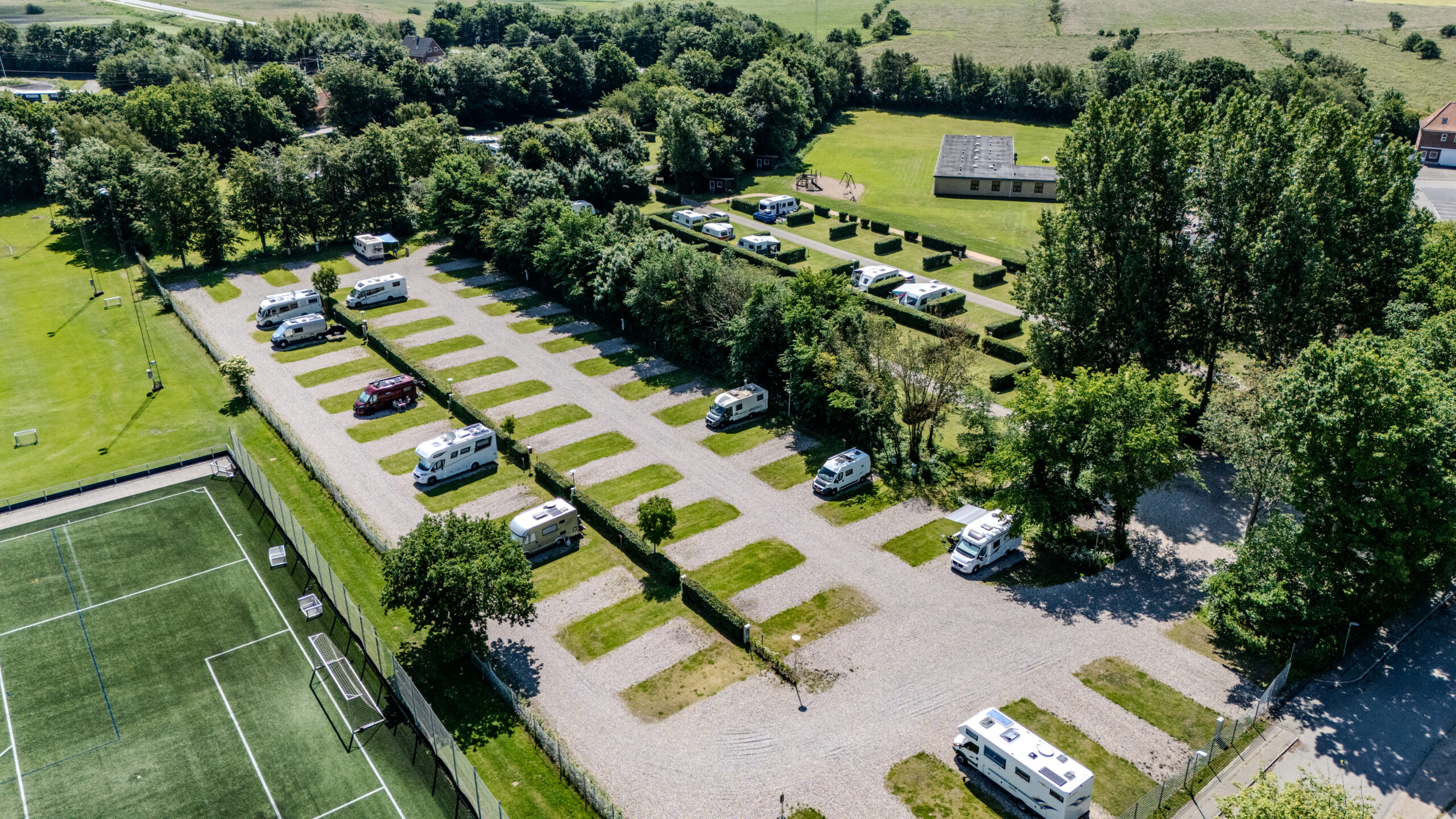 Tønder Stellplatz Luftbild
